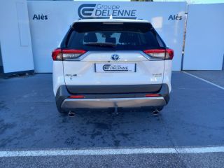 30100 : Hyundai Alès - Auto Hall - TOYOTA RAV4 HYBRIDE MY20 Lounge - RAV4 V - Blanc - Automate à fonct. Continu - Essence / Courant électrique
