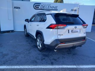 30100 : Hyundai Alès - Auto Hall - TOYOTA RAV4 HYBRIDE MY20 Lounge - RAV4 V - Blanc - Automate à fonct. Continu - Essence / Courant électrique
