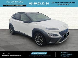 86000 : Hyundai Poitiers - Eco des Nations - HYUNDAI Kona - Kona - Blanc - Traction - Hybride : Essence/Electrique