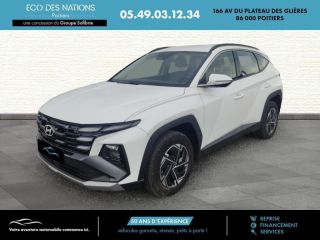 86000 : Hyundai Poitiers - Eco des Nations - HYUNDAI Tucson - Tucson - Serenity White Métal - Traction - Hybride : Essence/Electrique