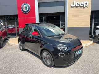 04100 : Hyundai Manosque - Pedinielli - FIAT 500e CABRIOLET (RED) - 500 III ELECTRIQUE - Noir - Automate à fonct. Continu - Courant électrique