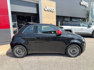 04100 : Hyundai Manosque - Pedinielli - FIAT 500e CABRIOLET (RED) - 500 III ELECTRIQUE - Noir - Automate à fonct. Continu - Courant électrique