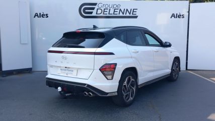 30100 : Hyundai Alès - Auto Hall - HYUNDAI KONA N Line Executive - KONA II - Blanc - Automate sequentiel - Essence / Courant électrique