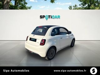 33260 : Hyundai Arcachon - Sipa Automobiles - FIAT 500e CABRIOLET Nouvelle 500 - 500 III ELECTRIQUE - Blanc - Automate à fonct. Continu - Courant électrique