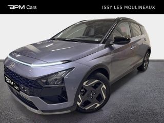 92250 : Hyundai La Garenne-Colombes - BPM Cars - HYUNDAI Bayon - Bayon - Meta Blue Métal/Toit+rétros Black - Traction - Essence