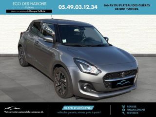 86000 : Hyundai Poitiers - Eco des Nations - SUZUKI Swift - Swift - Premium Silver métallisé - Traction - Essence/Micro-Hybride
