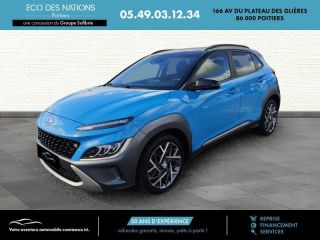 86000 : Hyundai Poitiers - Eco des Nations - HYUNDAI Kona - Kona - Bleu - Traction - Hybride : Essence/Electrique