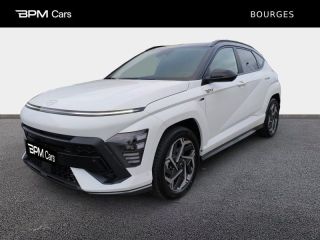 18230 : Hyundai Bourges - BPM Cars - HYUNDAI Kona - Kona - Atlas White/Toit/rétros Black - Traction - Hybride : Essence/Electrique