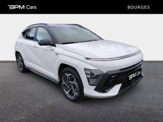 18230 : Hyundai Bourges - BPM Cars - HYUNDAI Kona - Kona - Atlas White/Toit/rétros Black - Traction - Hybride : Essence/Electrique