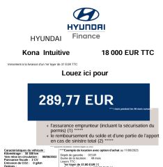 83130 : Hyundai Toulon - Autodif SAS - Groupe BALDASSARI - HYUNDAI KONA ELECTRIC Intuitive - KONA ELECTRIQUE - NOIR - Automate à fonct. Continu - Courant électrique