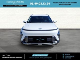 86000 : Hyundai Poitiers - Eco des Nations - HYUNDAI Kona - Kona - Atlas White - Traction - Hybride : Essence/Electrique