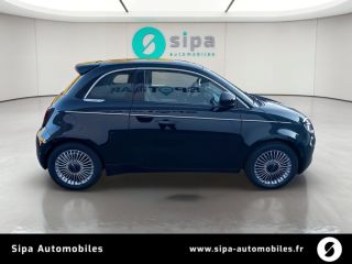 33140 : Hyundai - Sipa Automobiles – Bordeaux Sud - Villenave d’Ornon - FIAT 500e BERLINE Nouvelle 500 - 500 III ELECTRIQUE - Onyx Black - Automate à fonct. Continu - Courant électrique