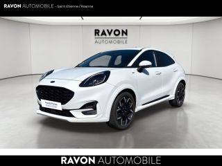 42100 : Hyundai Saint-Etienne - Ravon Automobile - FORD PUMA ST-Line X - PUMA II - Blanc - Boîte manuelle - Essence sans plomb
