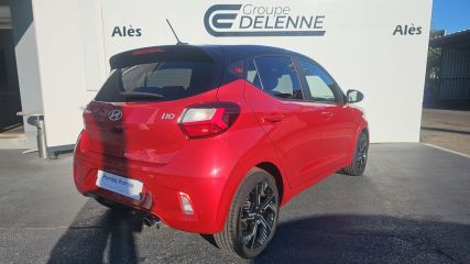 30100 : Hyundai Alès - Auto Hall - HYUNDAI i10 N Line - i10 III - DRAGON RED/PHANTOM B - Boîte manuelle - Essence sans plomb