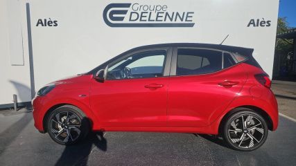 30100 : Hyundai Alès - Auto Hall - HYUNDAI i10 N Line - i10 III - DRAGON RED/PHANTOM B - Boîte manuelle - Essence sans plomb