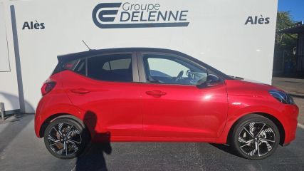 30100 : Hyundai Alès - Auto Hall - HYUNDAI i10 N Line - i10 III - DRAGON RED/PHANTOM B - Boîte manuelle - Essence sans plomb