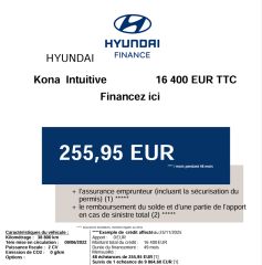 83130 : Hyundai Toulon - Autodif SAS - Groupe BALDASSARI - HYUNDAI KONA ELECTRIC Intuitive - KONA ELECTRIQUE - NOIR - Automate à fonct. Continu - Courant électrique