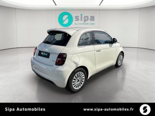 33140 : Hyundai - Sipa Automobiles – Bordeaux Sud - Villenave d’Ornon - FIAT 500e BERLINE MY22 SERIE 1 STEP 1 Icône Plus '2021' - 500 III ELECTRIQUE - Bossanova White - Automate à fonct. Continu - Courant électrique