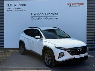 14100 : Hyundai Lisieux - Trajectoire Automobiles - HYUNDAI Tucson - Tucson - Serenity White Métal - Traction - Hybride : Essence/Electrique