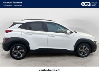 69340 : Hyundai Lyon Ouest - Groupe Central Autos - HYUNDAI KONA HYBRID Intuitive - KONA - Blanc - Automate sequentiel - Essence / Courant électrique