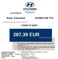 83130 : Hyundai Toulon - Autodif SAS - Groupe BALDASSARI - HYUNDAI KONA ELECTRIC Executive - KONA ELECTRIQUE - NOIR - Automate à fonct. Continu - Courant électrique
