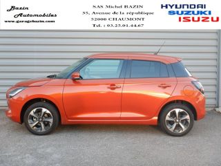52000 : Hyundai Chaumont - Garage Michel Bazin - SUZUKI Swift - Swift - Orange - Transmission intégrale - Essence/Micro-Hybride
