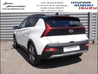 52000 : Hyundai Chaumont - Garage Michel Bazin - HYUNDAI Bayon - Bayon - Polar White/Toit/rétros Black - Traction - Essence/Micro-Hybride