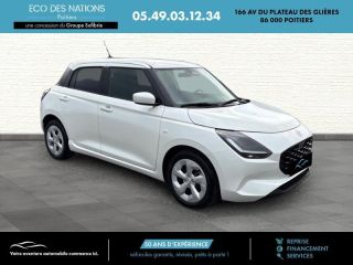 86000 : Hyundai Poitiers - Eco des Nations - SUZUKI Swift - Swift - Pure White Pearl Metal - Traction - Essence/Micro-Hybride