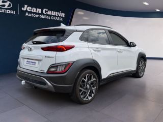 06130 : Hyundai Grasse - Garage Jean Cauvin - HYUNDAI KONA HYBRID Executive - KONA - Blanc - Automate sequentiel - Essence / Courant électrique