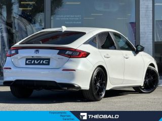 57200 : Hyundai Sarreguemines - Theobald Automobiles - HONDA Civic - Civic - Blanc Platine Nacré - Traction - Hybride : Essence/Electrique