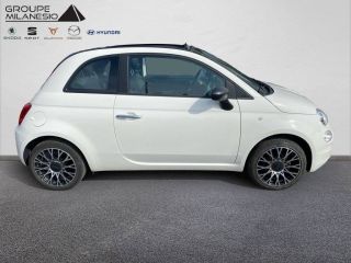 13730 : Hyundai Marignane - Cap Milanesio - FIAT 500C  - 500C (09/2022) - Blanc - Boîte manuelle - Essence sans plomb