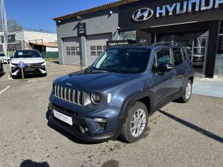 84120 : Hyundai PERTUIS - SA PEDINIELLI - JEEP RENEGADE Limited - RENEGADE - Bleu - Boîte automatisée - Essence sans plomb